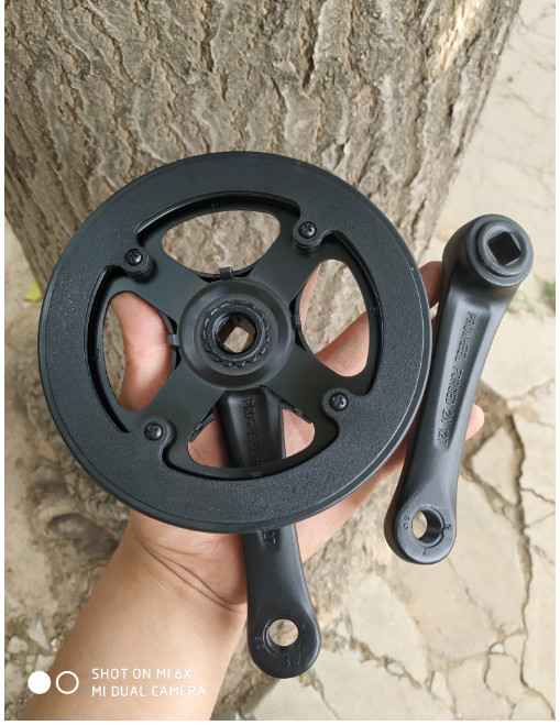 KIDS Child Bike Crank Alloy Aluminum Crankset with Protect Cover