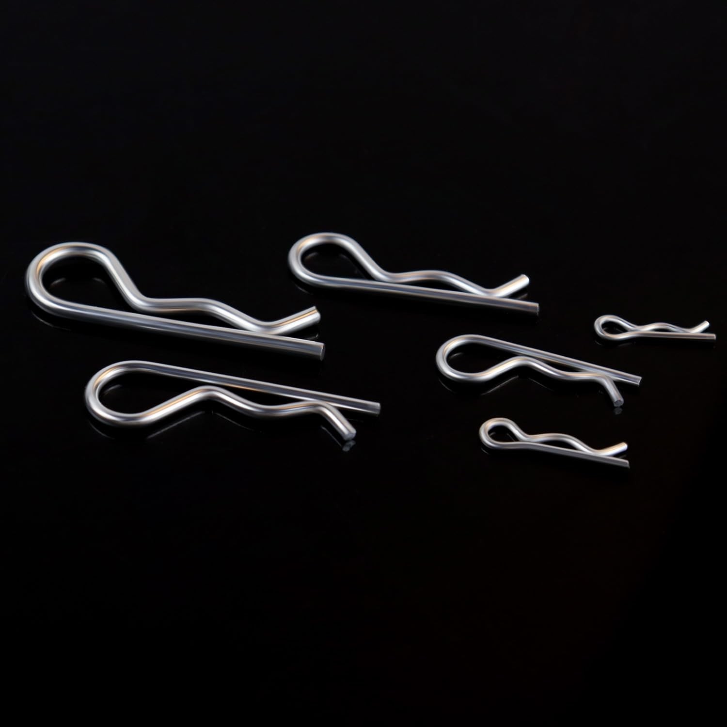100 Pcs Cotter Pin R Pins Carbon Steel R Clips Zinc 0.5 inches x 1