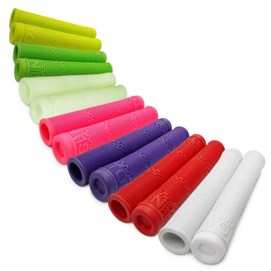 GRIPS & BAR ENDS No Flange Stolen Loot STLN BMX Bike Parts 160mm Neon Yellow