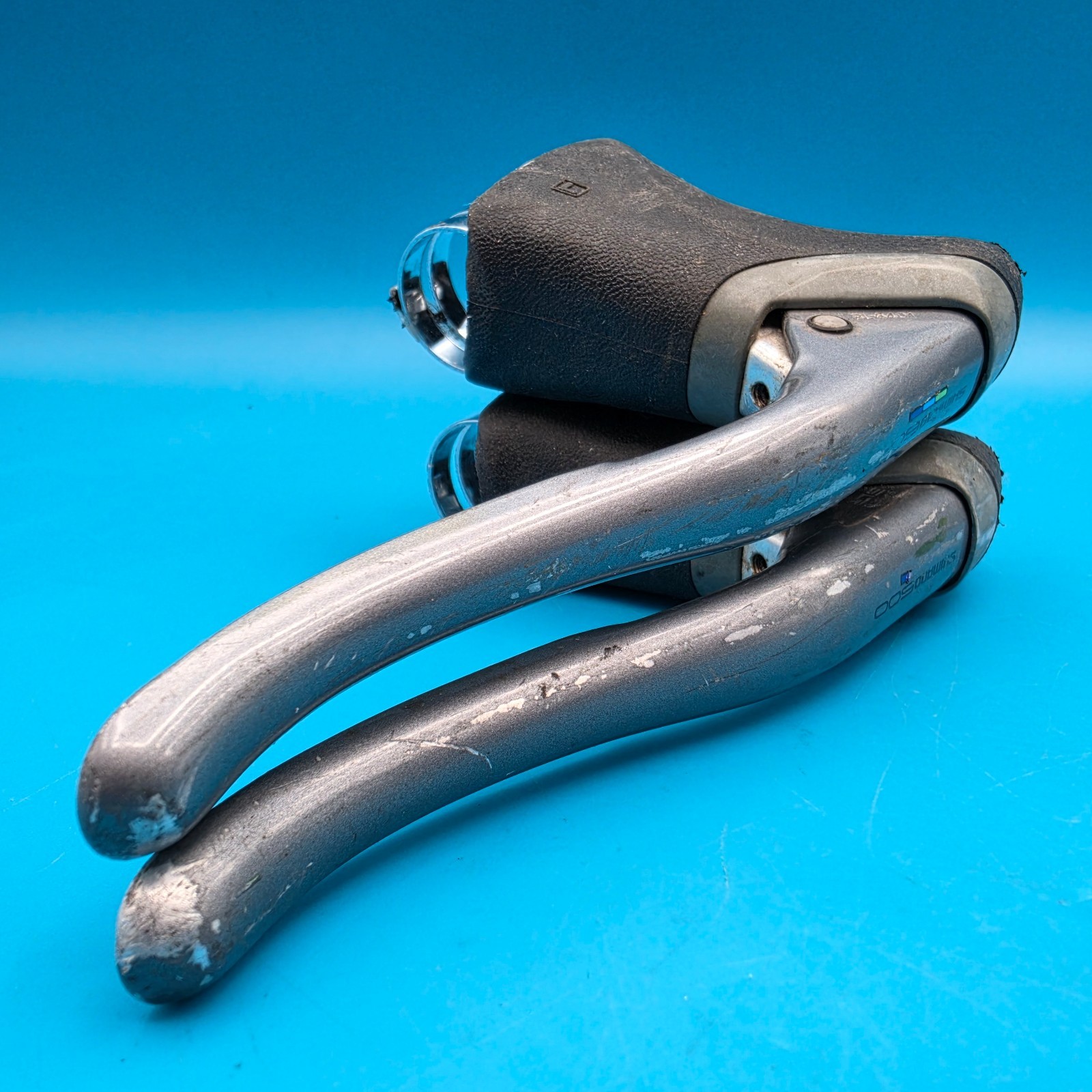 Shimano 600 Tricolor (Ultegra) 6400 Series Caliper Brake Set & Brake Levers f1
