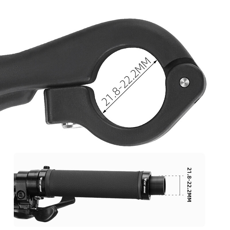 Mini MTB Inner Bar Ends Ergonomic Handlebar Ends for Mountain Bike 22.2mm