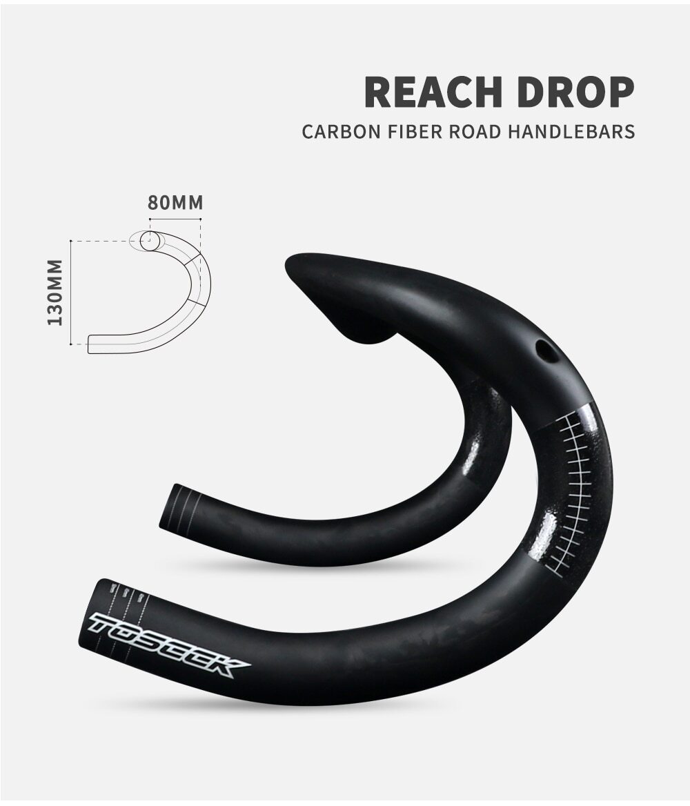 Carbon Road Bicycle Handlebar Internal Routing 400/420/440mm Bicycle Drop Bar