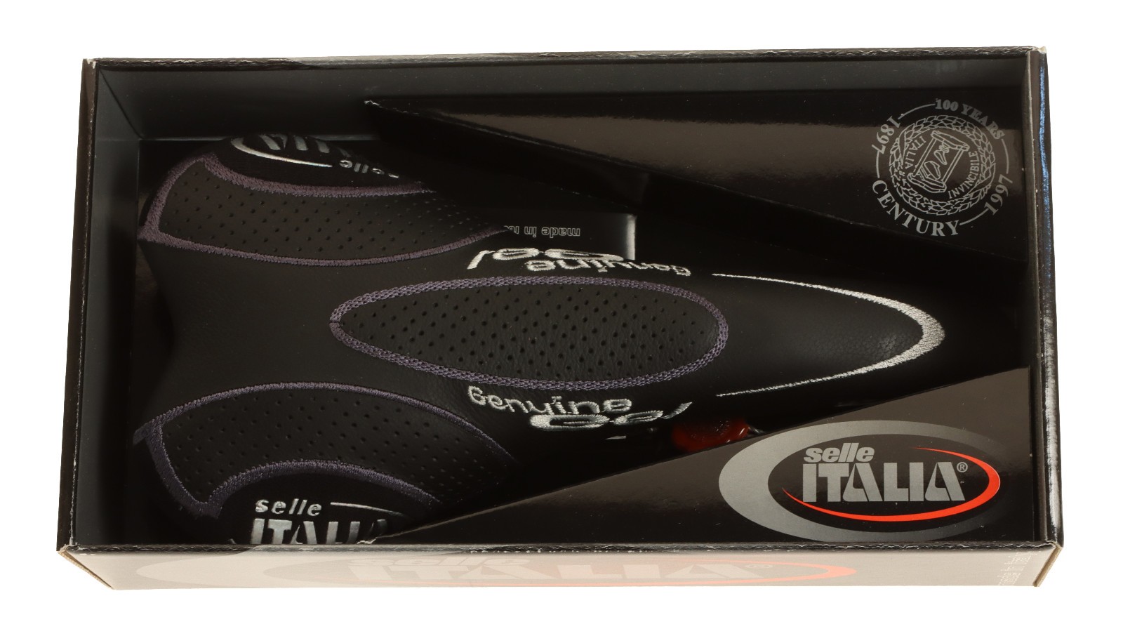 Selle Italia Genuine Gel Century 100 Saddle Forged Rails 7×9 Black NIB NOS NEW