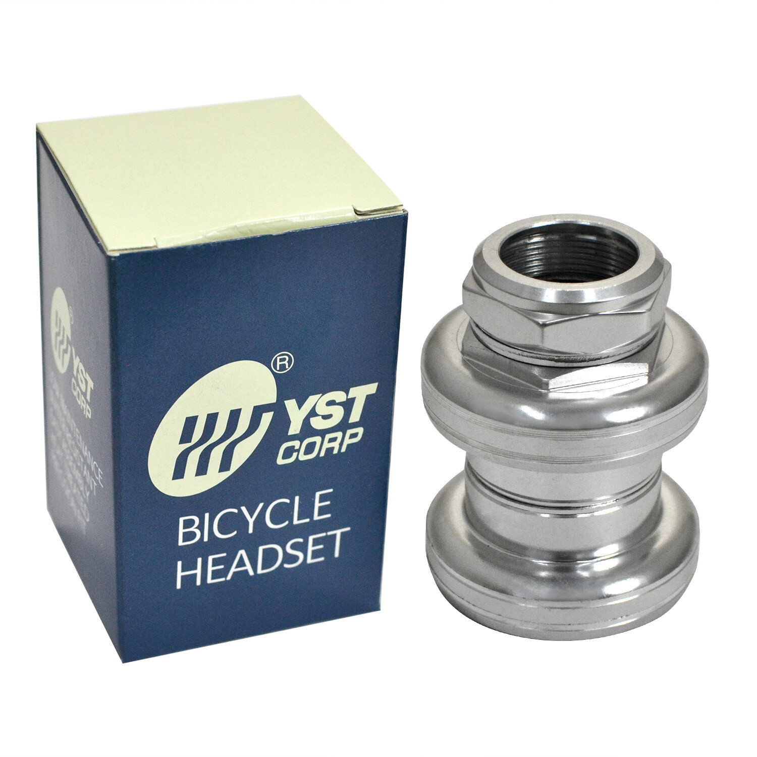 YST Old School BMX 1″ Threaded Bike Headset 32.5 cups 26.4mm , Silver