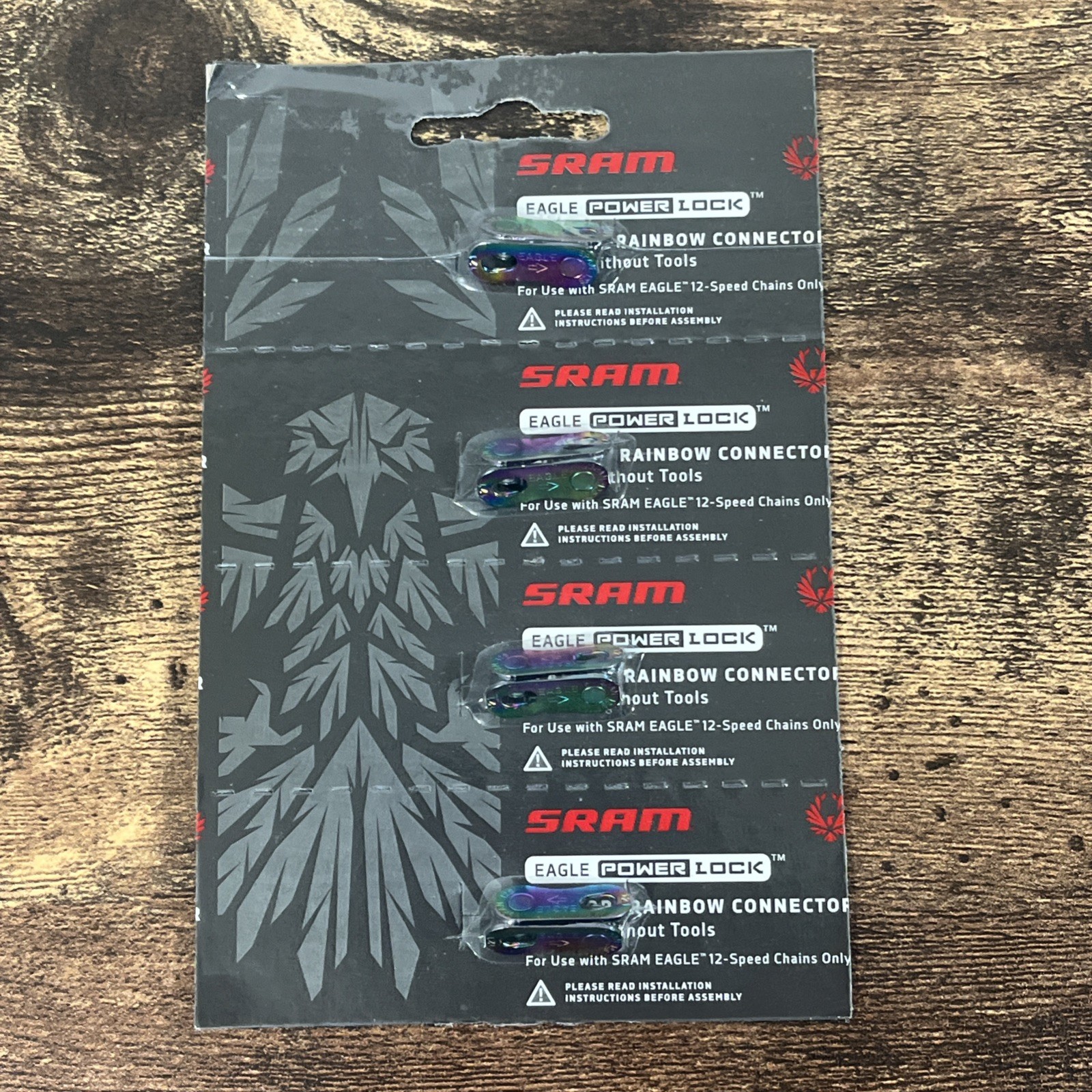 SRAM Eagle PowerLock Link for 12-Speed Chain, Rainbow Finish Card/4