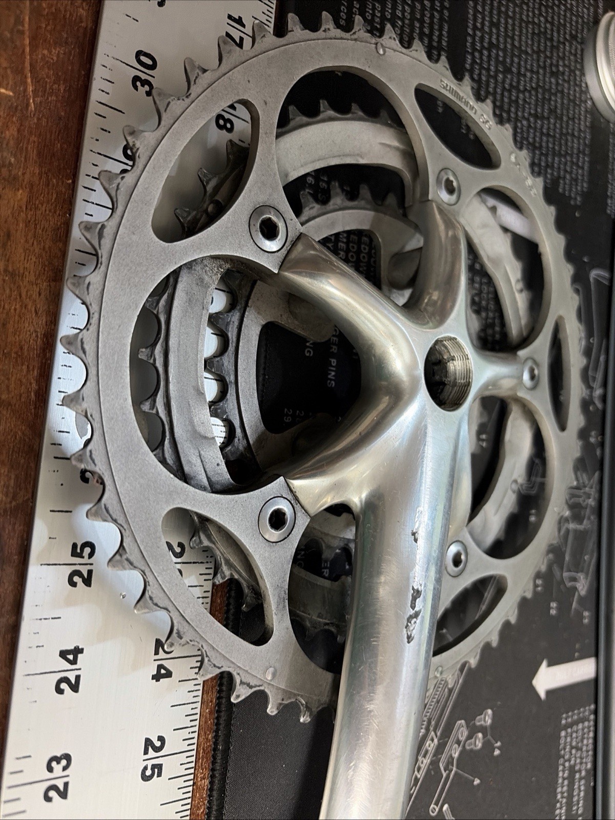 Shimano Ultegra FC-6500/6503 Crankset 175mm Crank Triple 52t/42t/30t Road Bike
