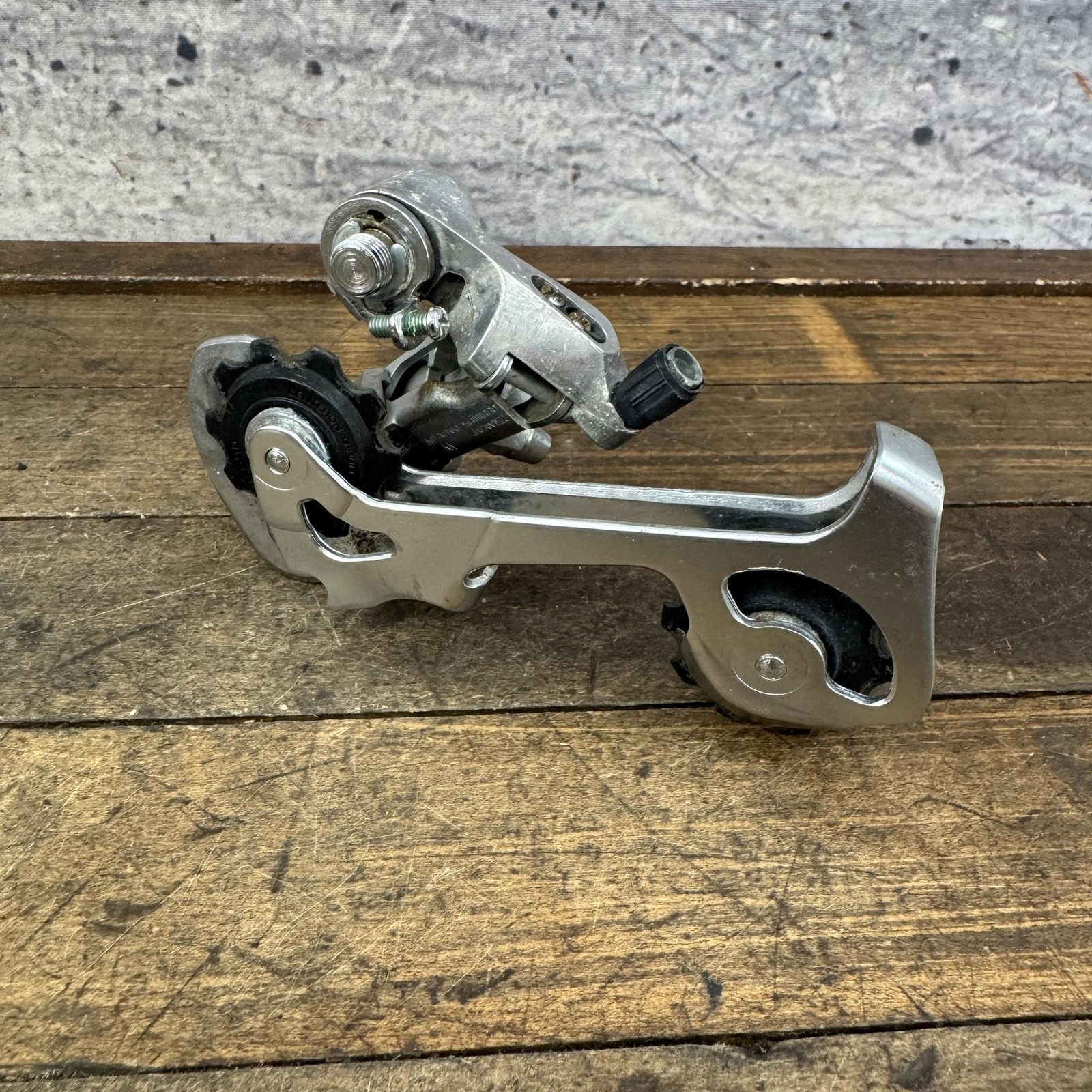 Vintage Shimano Deore RD-MT60 Rear Derailleur Long Cage Silver Japan MTB