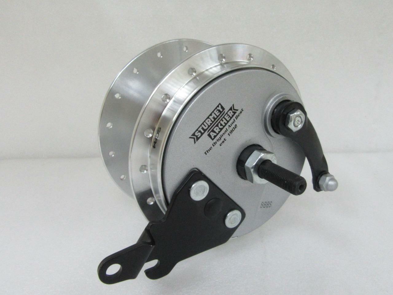 New Sturmey Archer RXL-RD3 3-Speed Rotary Gear Hub w/ 90mm Drum Brake 36 Holes