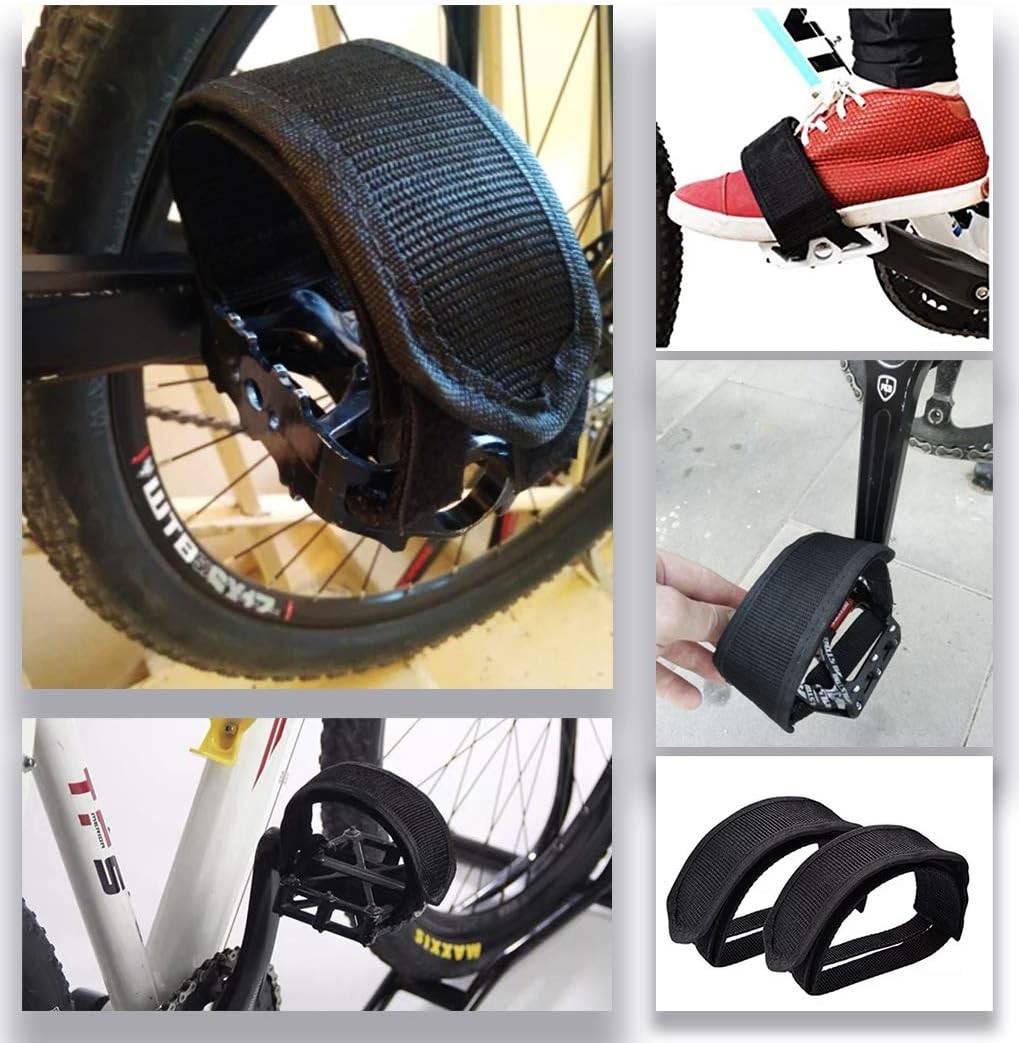 2Pcs Bicycle Pedal Strap Adjustable Anti-slip Cycling Stirrups Bike Foot Holder
