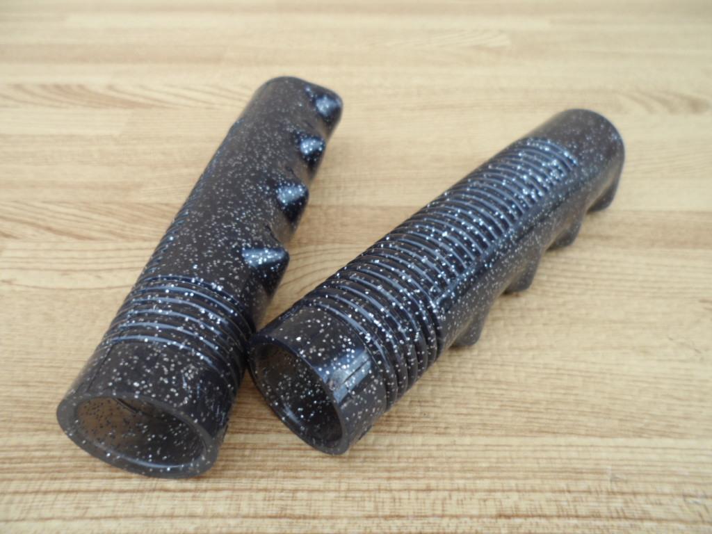 Black Sparkle Krate Vintage Schwinn Stingray Type Bike Grips Lowrider Bicycle