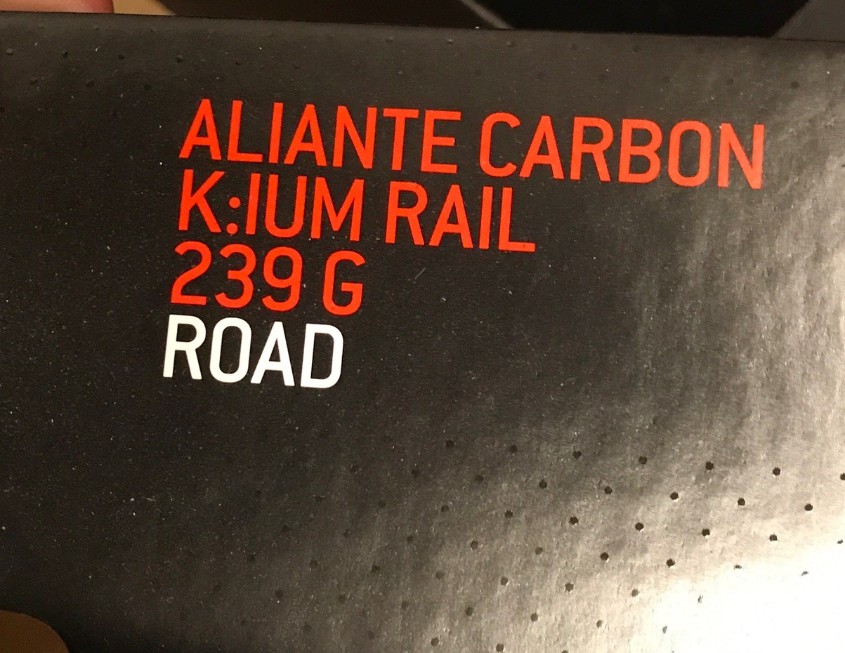 NEW Fizik Aliante Carbon K:ium Rail 239 G Road Black Saddle