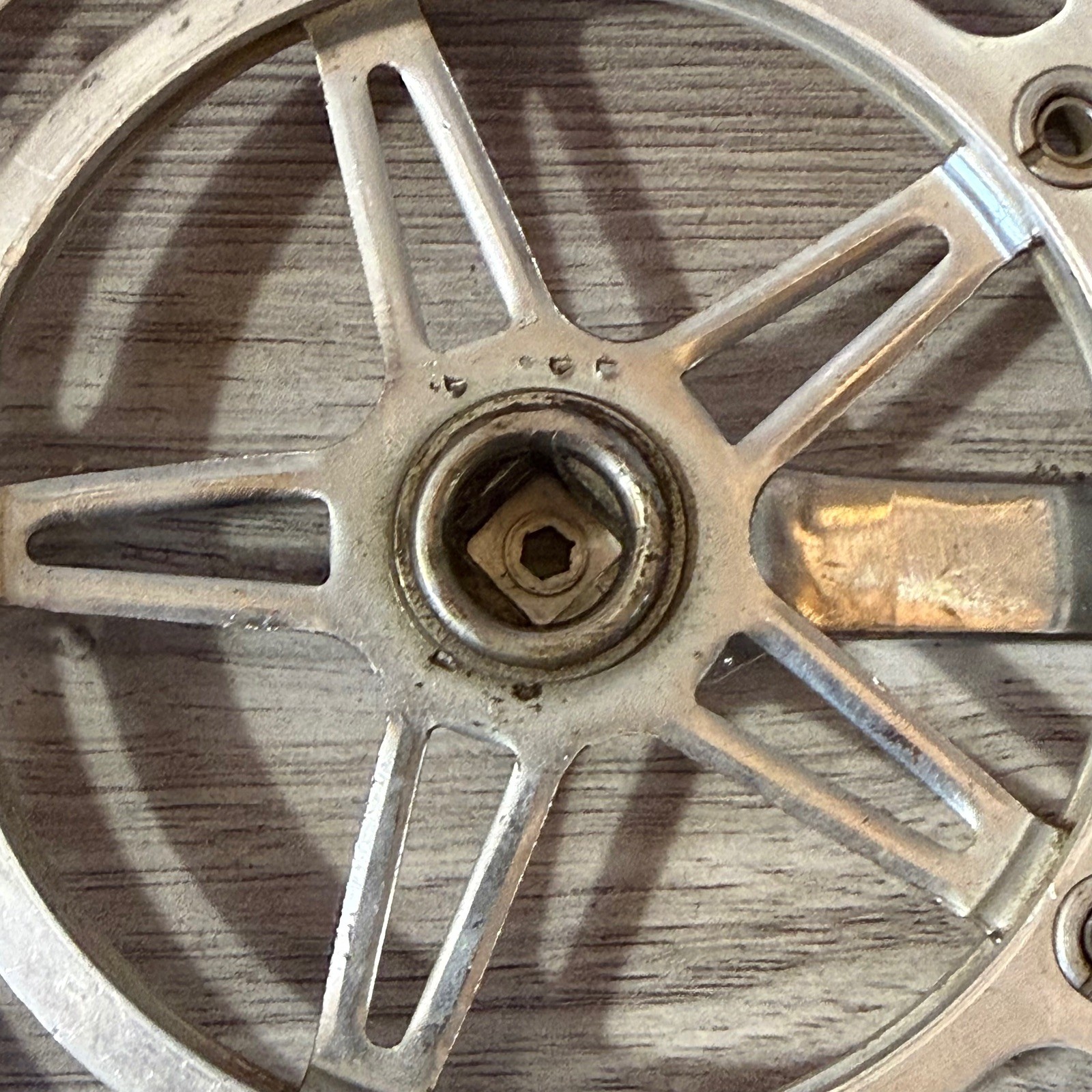 Vintage Nervar Sport Crankset BSA English 170 Double 52 42 FRENCH THREAD