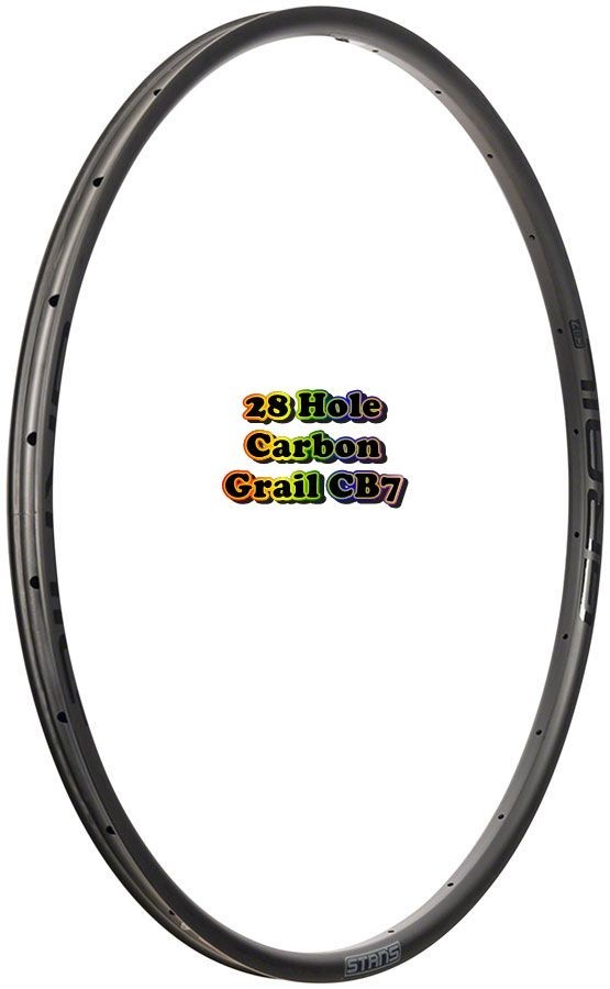 Stan’s Grail CB7 Rim 700c x 21.6mm 28H Stans No Tubes Carbon Gravel Bike Rim NEW
