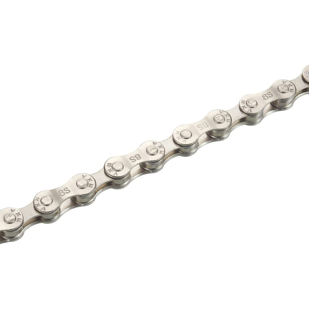 6/7/8/9/10/11 Speed Carbon Steel Bike Chain with Full Silver Plating, 116 Links,