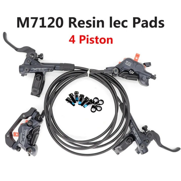 Shimano SLX M7120 M7100 Hydraulic Disc Brake Set Resin/Resin lec/Metal lec Pads