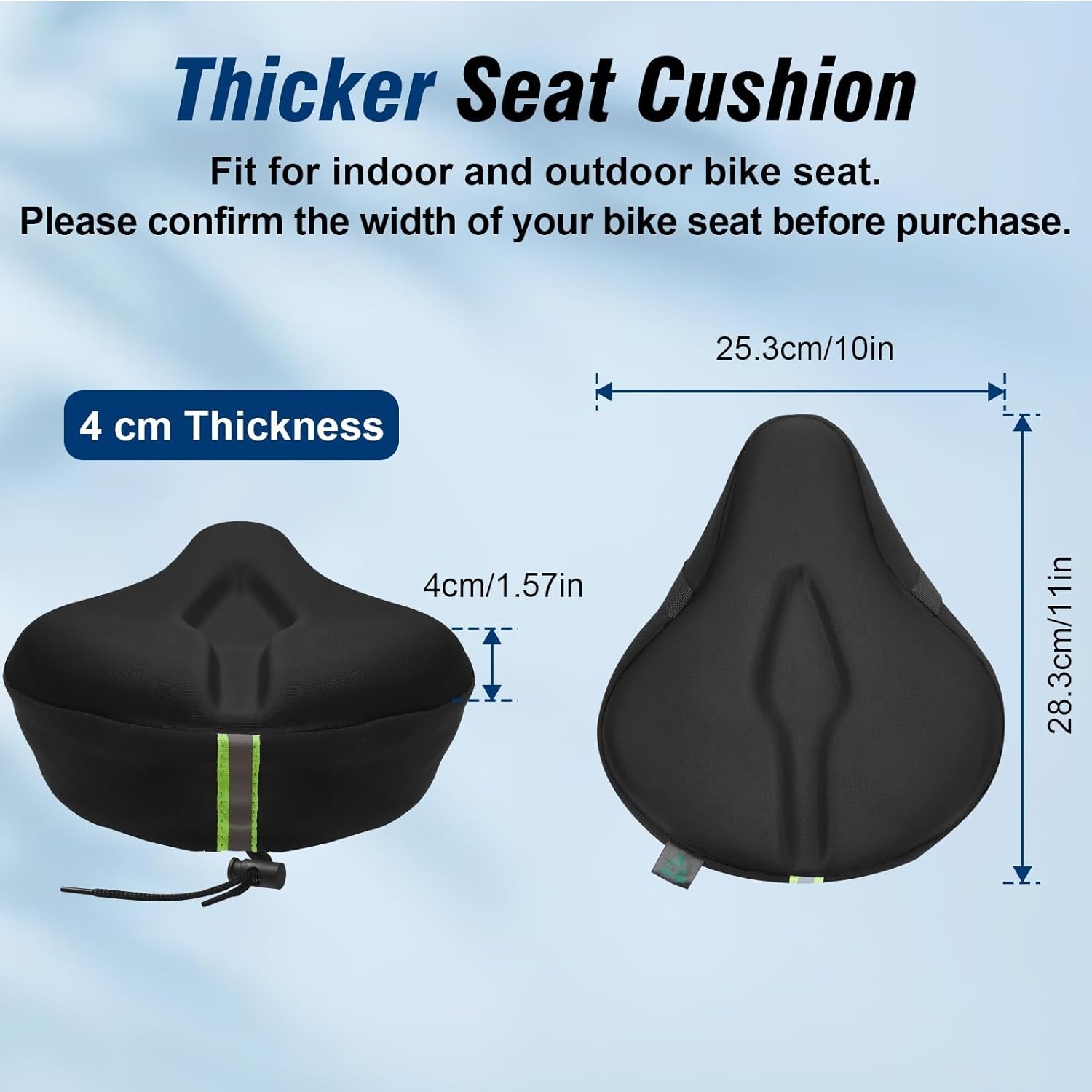 Gel Padded Bike Seat Cover – Extra Soft & Comfortable
