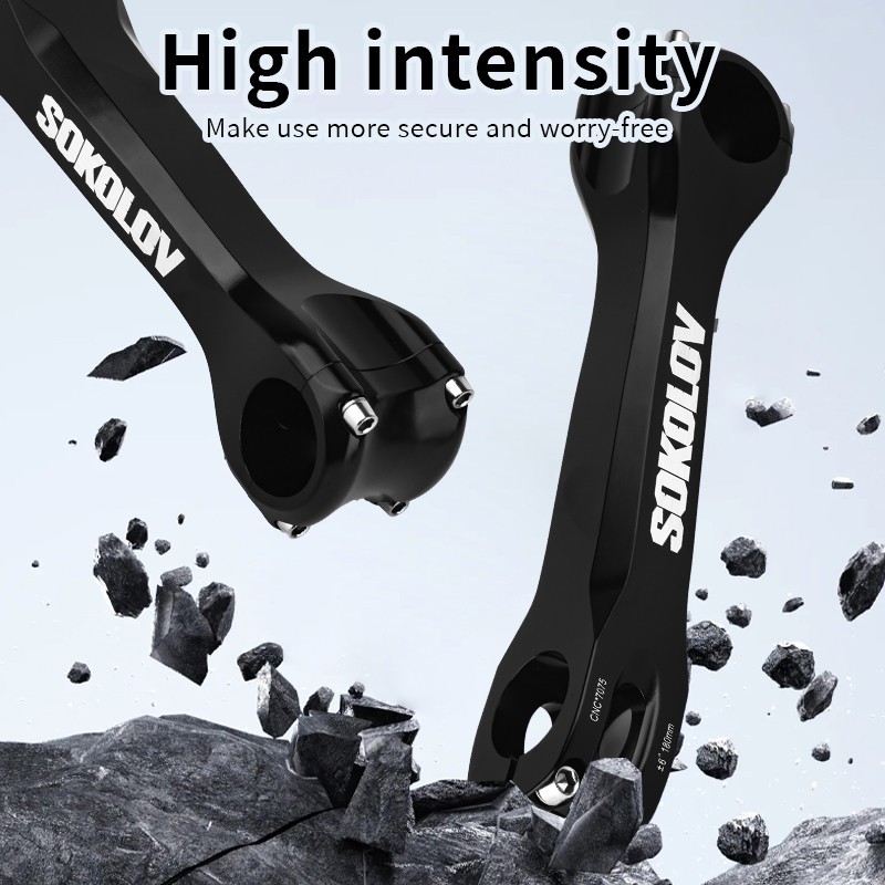 SOKOLOV Long STEMS CNC 160/170/180mm Mtb Bike Table 6 Degree Bicycle Downstem