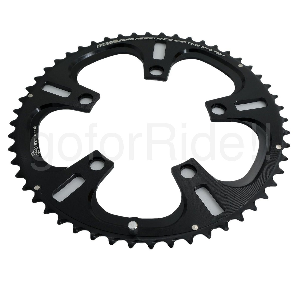 New Driveline 52-36T Bike Chainring Set 10-Speed BCD 1100mm 7075/T6 Black
