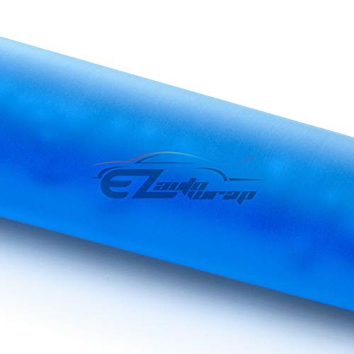 Blue Shift Knob Stick Frosted Matte Crystal Bubble Long Throw 20cm Matte Blue