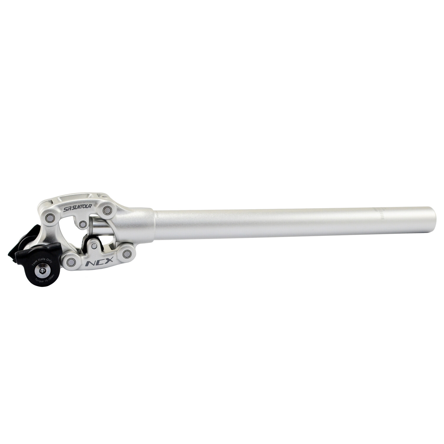 SR SUNTOUR SP12 NCX Suspension Seat Post w/ Protective Cover 27.2X350mm , Silver