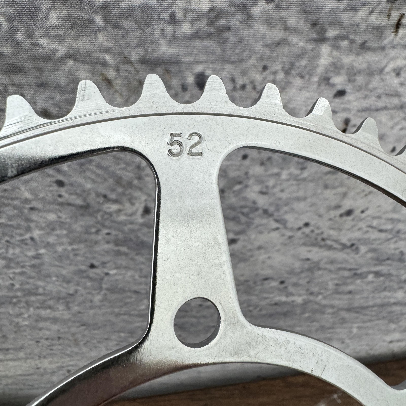 Vintage Specialites Nervar 52T Chainring 3-Bolt 116 BCD Steel Made in France