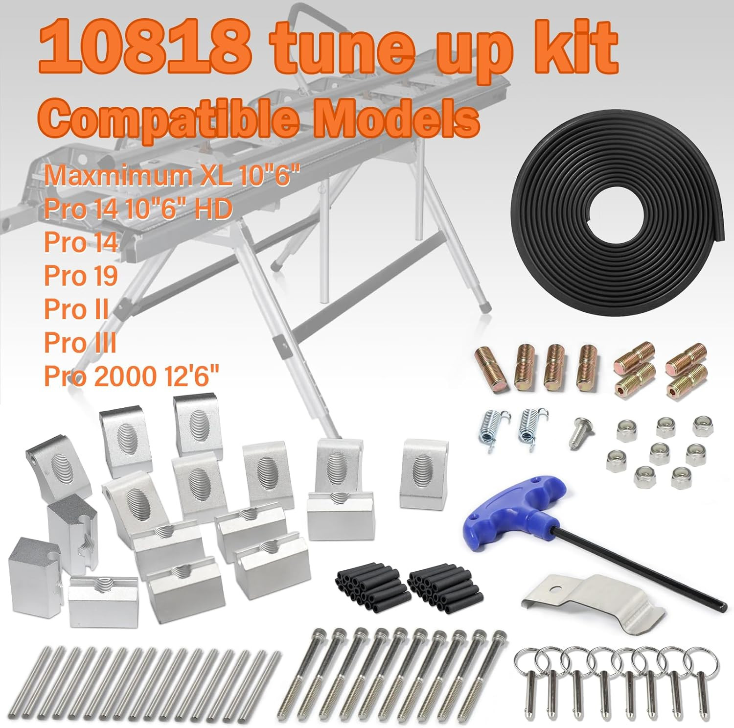 Upgrade 10819 (10818) Brake Tune up Kit, Brake Parts for Tapco Maxmimum XL 10″6″