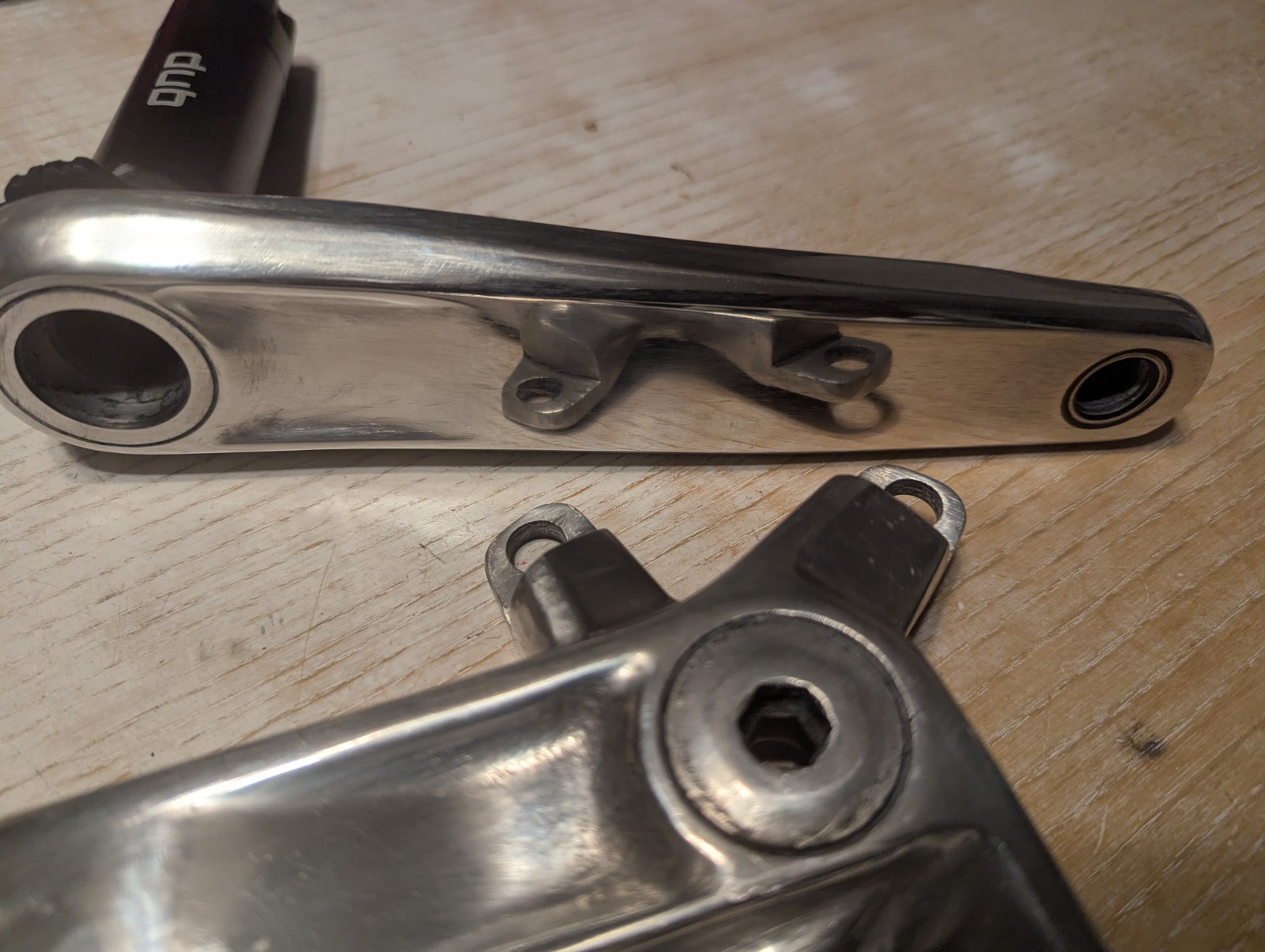 sram rival D1 Dub crankset 172.5 Polished «Budget Titanium»