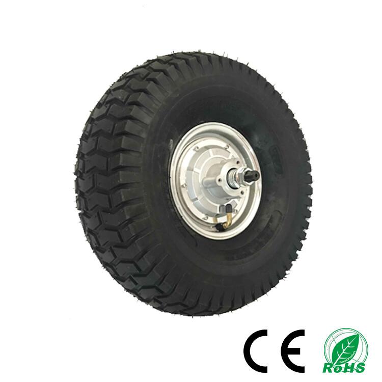 500W Single Shaft Double Shaft DC Brushless Golf Cart Hub Motor Wheel for Sales