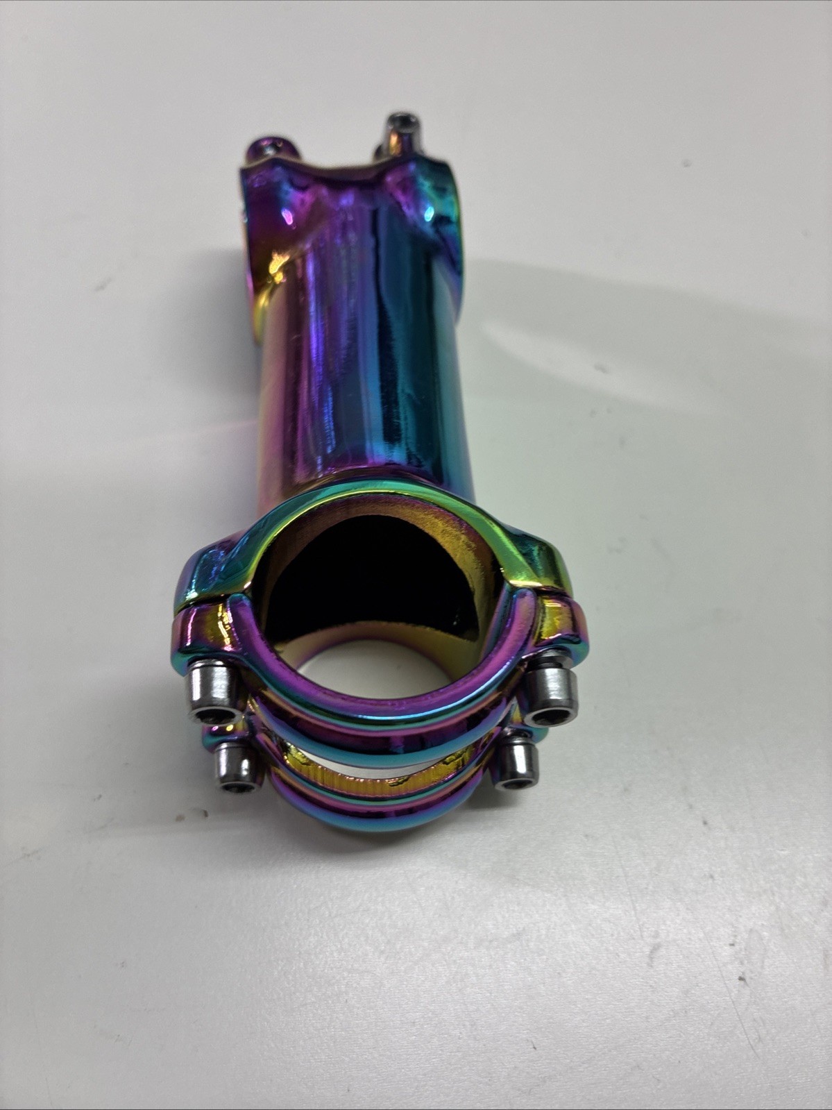 Anodized oil slick stem 90 mm 1 1/8 inch 31.8 +/-6 degree road mountain bike