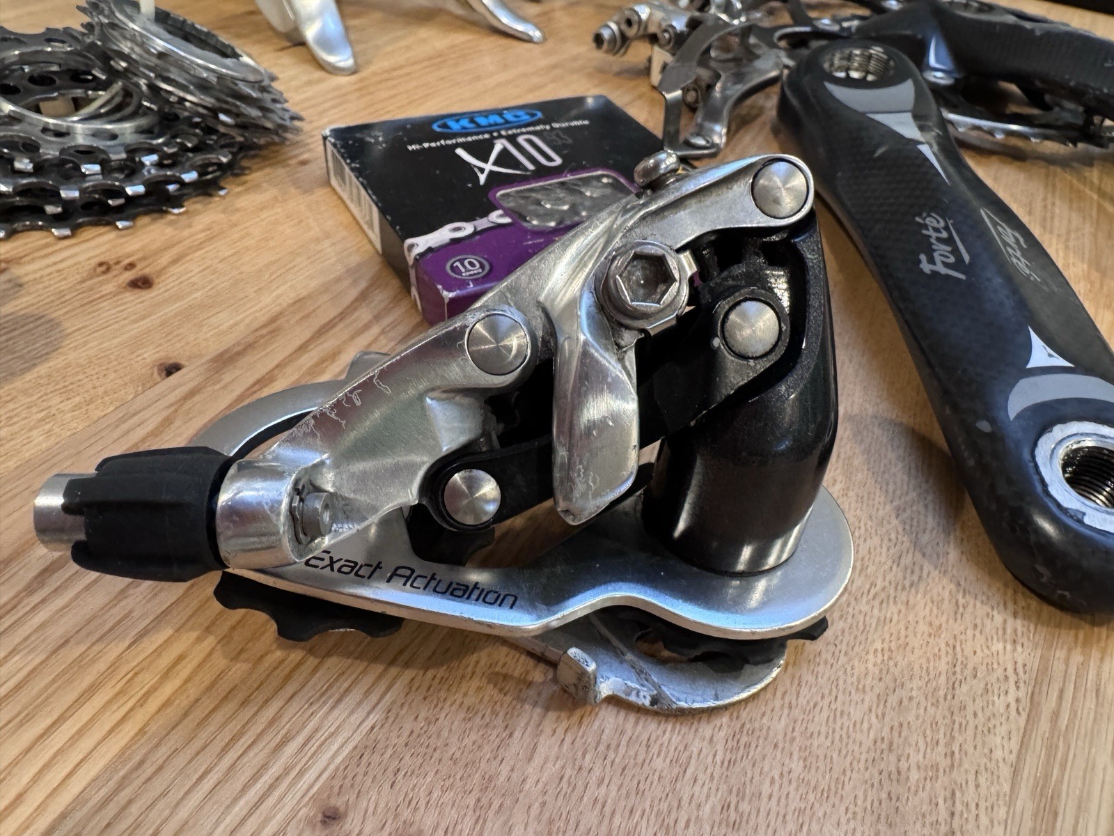 Sram Rival 10 speed Groupset With Carbon Cranks And Dura Ace Brakes