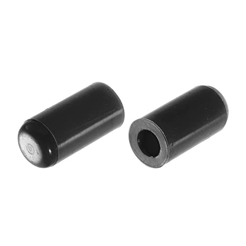 10 Pcs 6mm 0.24″ Silicone Hose Cap Intake Vacuum Hose Tube 6mm / 0.24″ Black