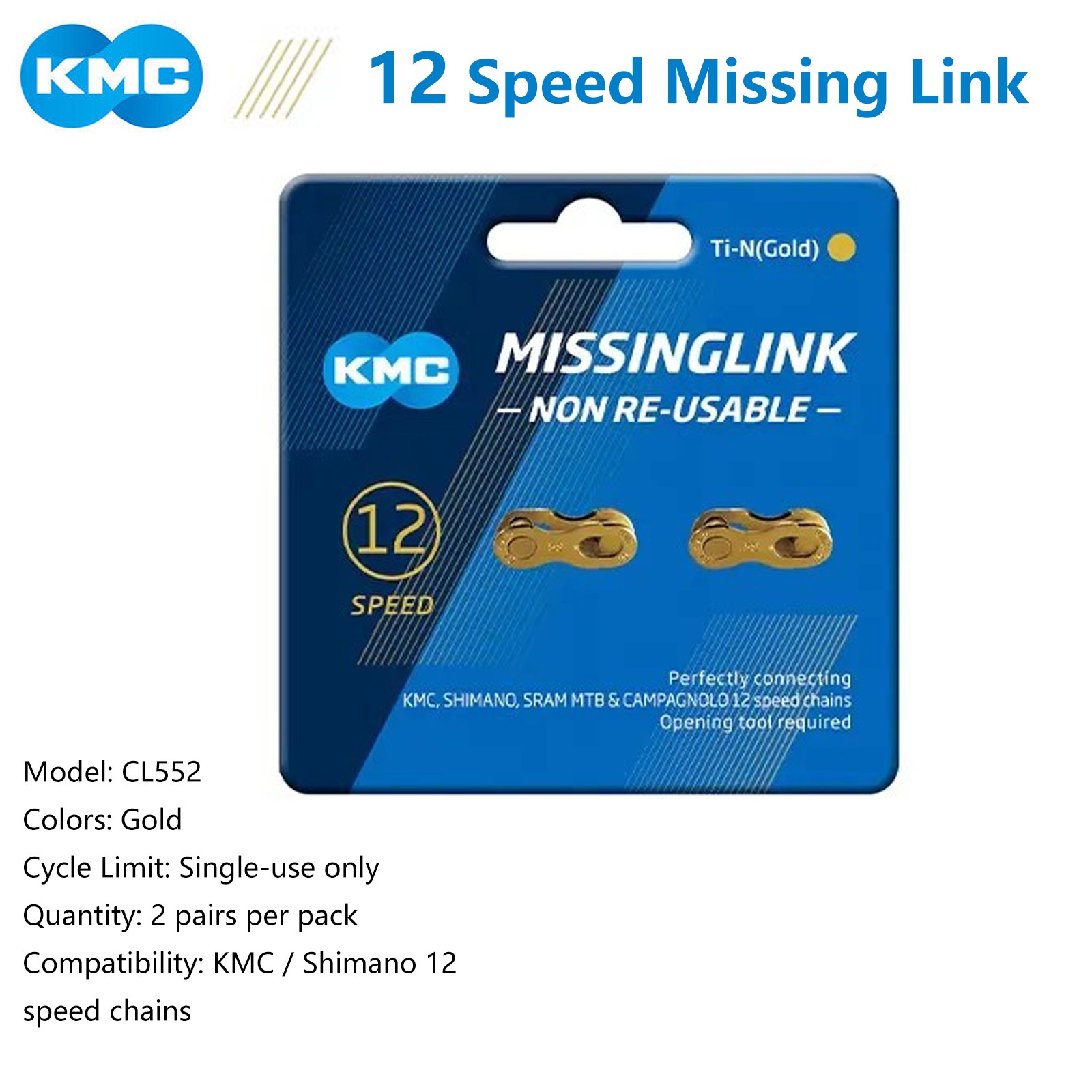 KMC Missing Link 6/7/8/9/10/11 12 Speed Bicycle Chain Link For KMC Shimano Chain