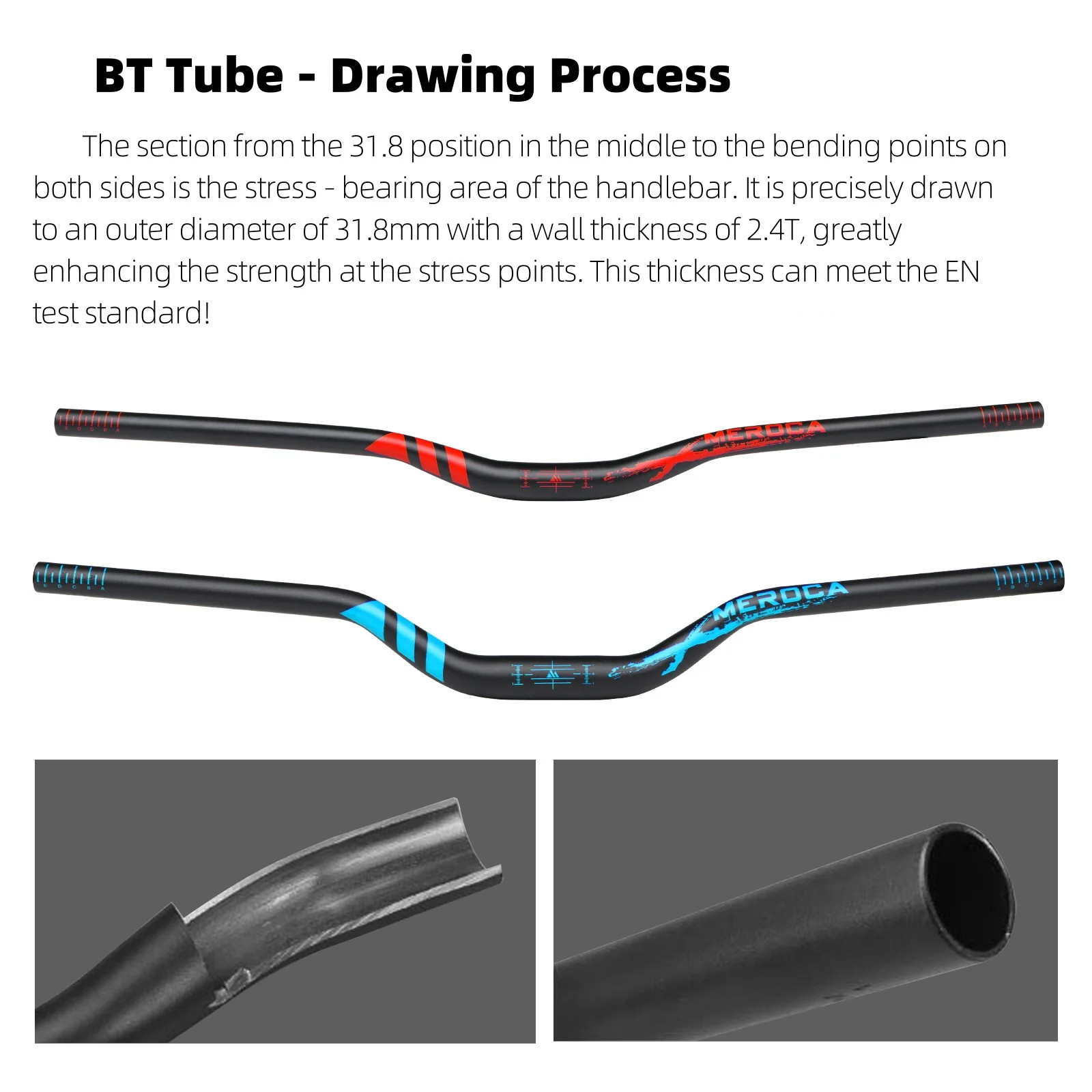 KORE MTB Bike Handlebar 720/780mm Aluminum Swallow Shape Rise 30/55mm 31.8mm