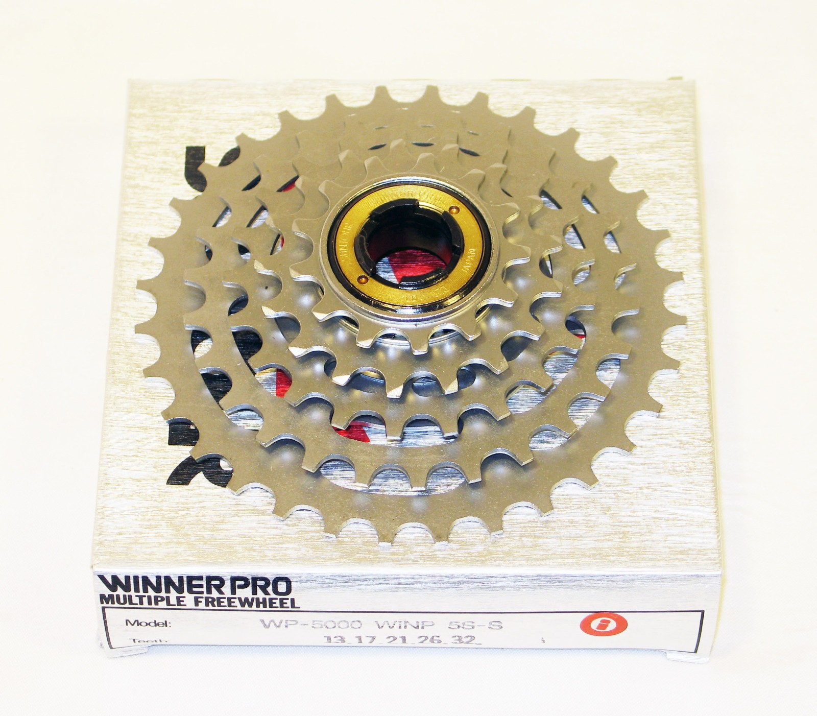 NOS Suntour Winner Pro 5-Speed Freewheel (13×32) Silver – WP-5000