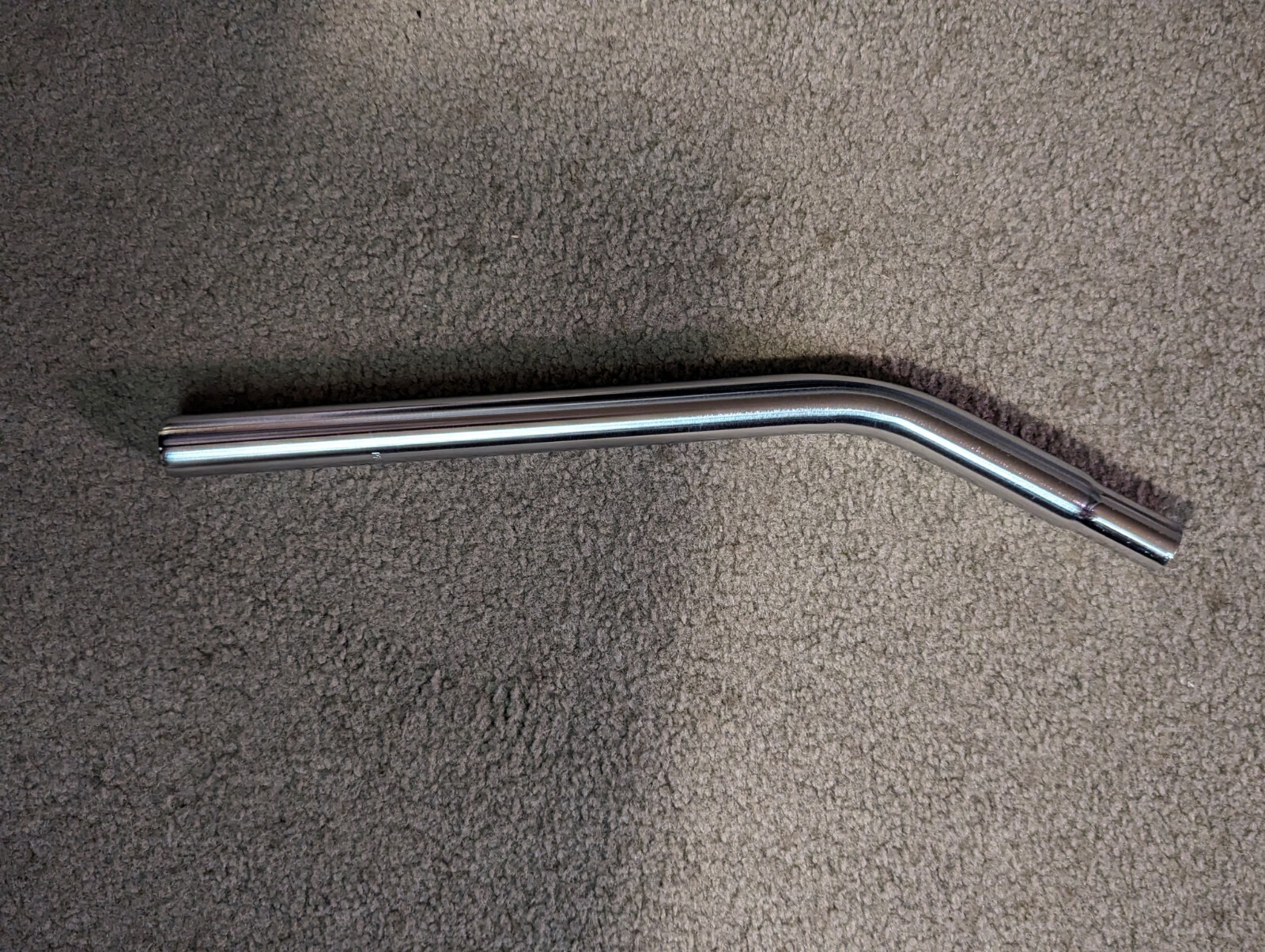CHROME/SILVER CRO-MO LAID BACK BICYCLE SEAT POST 25.4MM BMX CRUISER BICYCLES