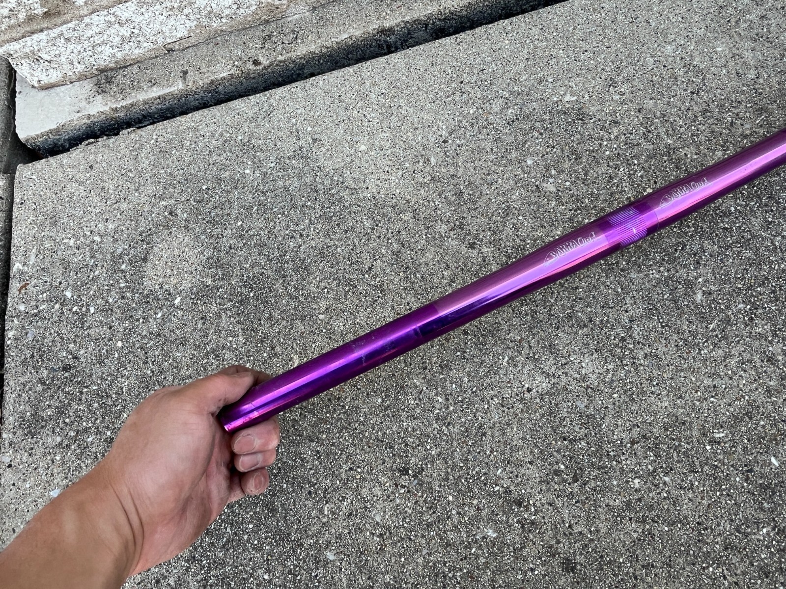 Vintage Barracuda Handlebar 25.4 Mountain Flat Bar 90s 560 mm CUDA Purple