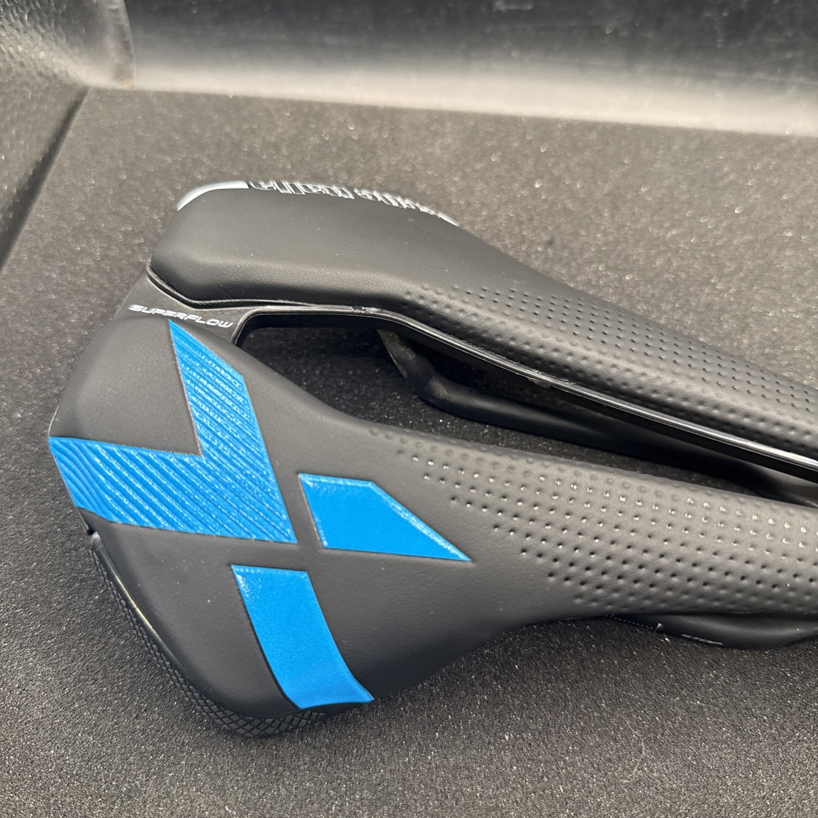 Selle Italia X-lr Superflow Carbon Railed Cycling Saddle Seat Black/blue (9-20)