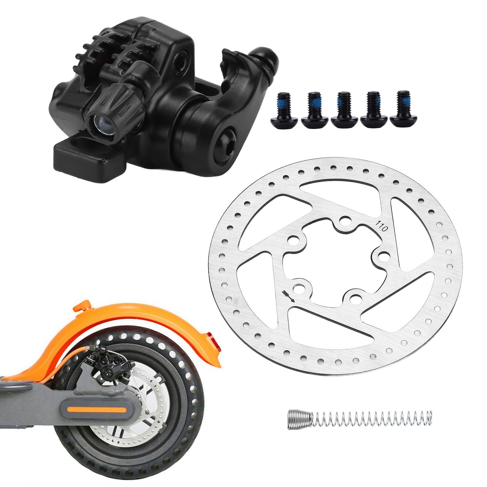 Disc Wheel Brake Kit 110mm Disc Rotor Replacement For M365 Pro Electric Sco ZCTG
