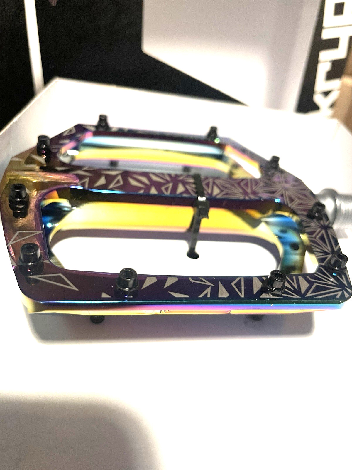 Supacaz Krypto DH Platform Pedals CNC 9/16 Oil-Slick Pedals Enduro BMX SHINGRATE