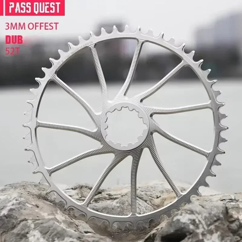 3mm Offset Chainring 40-54T Narrow Wide Teeth Bike Chainwheel 9/10/11/12 Speed