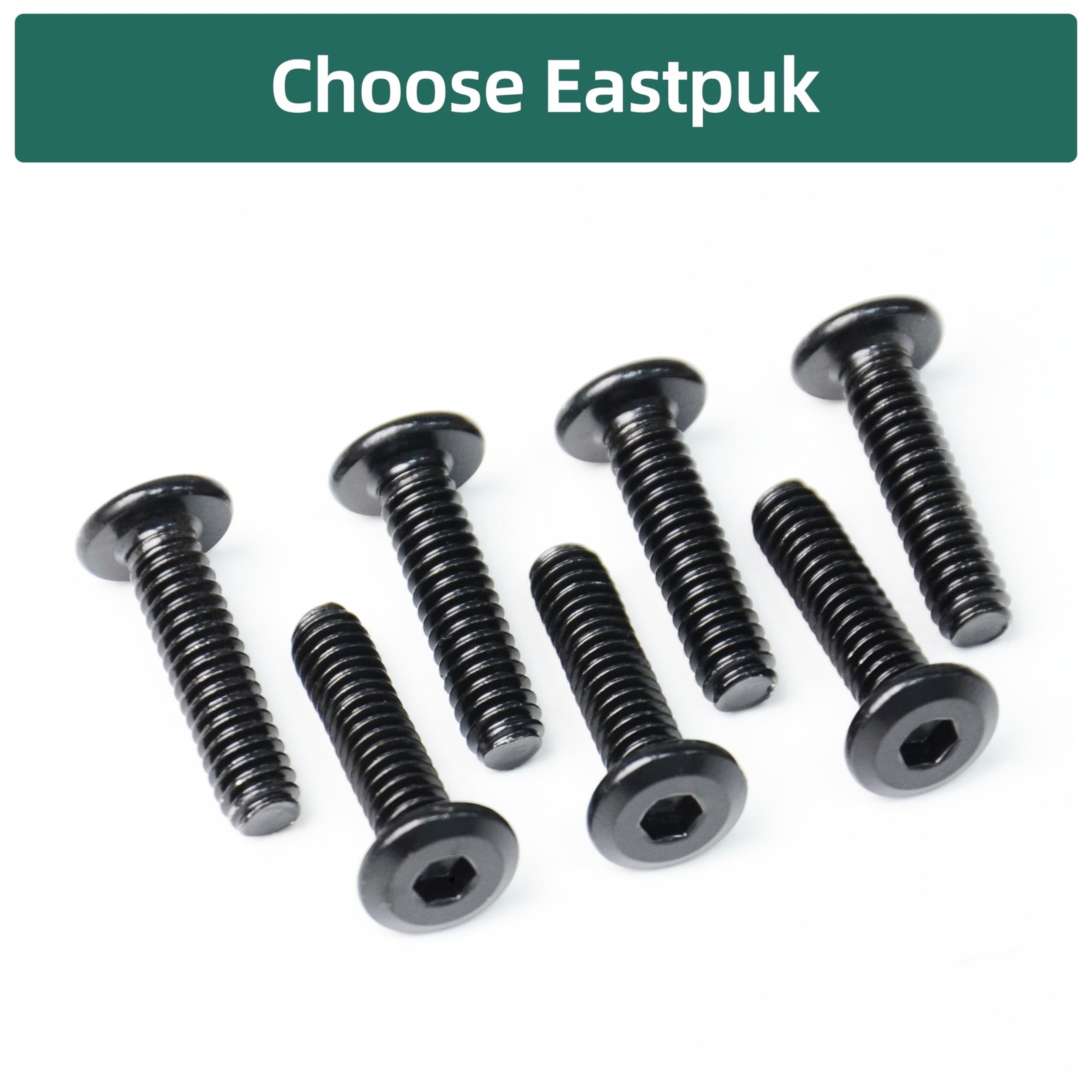 20Pcs M8-1.25 x 40mm Flat Head Socket Cap Screws Bolts 304 Stainless Steel Bl…