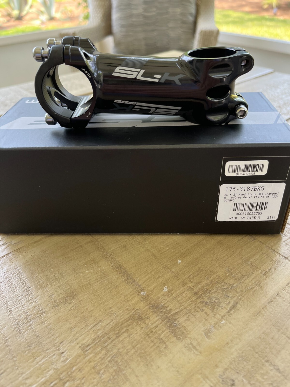 FSA SL-K Stem 1-1/8″ Threadless 90mm +/-8 Deg 31.8 Black/Gray 135g Alloy/CSI