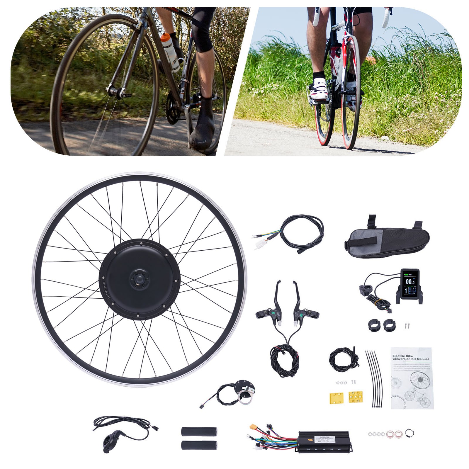 48V eBike Conversion Kit 28/29 Inch Front Wheel & 1000W Hub Motor Electric Bike