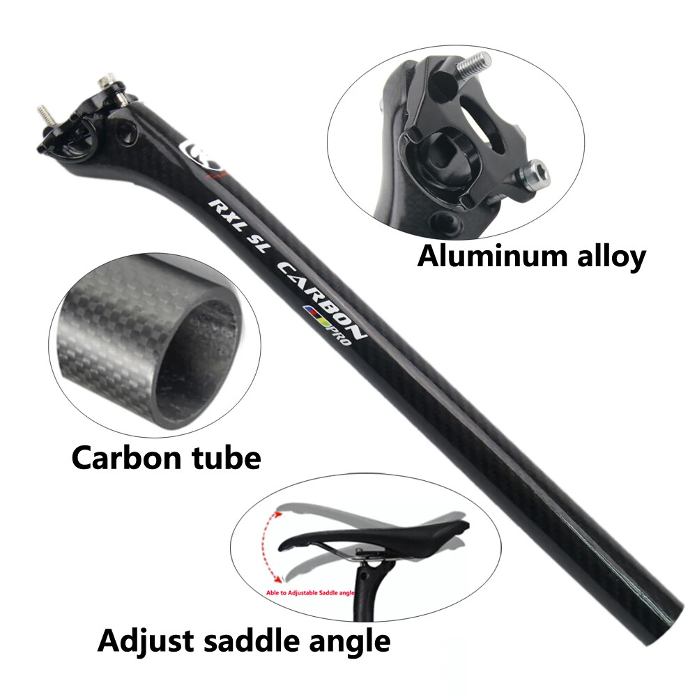 Carbon Seatpost Bicycle Retractable Cantilever 27.2/30.8/31.6mm Offset Seatposts