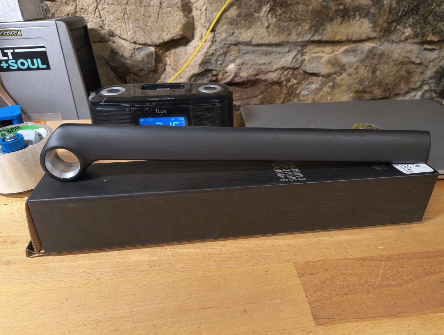 S-Works Shiv Disc Carbon Post; 350 mm; 25 Forward Offset; $150
