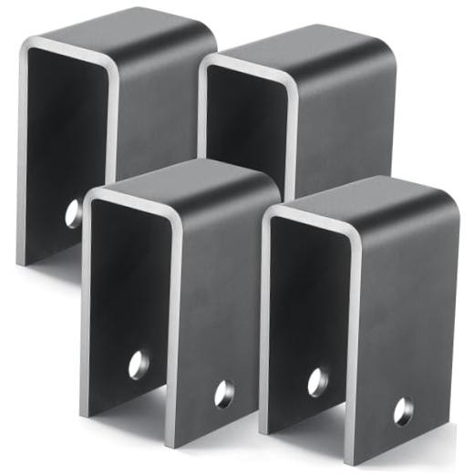 Pcs Thicken Trailer Leaf Spring Hanger Front/Center/Rear 4-5/8″ 4 2 Holes
