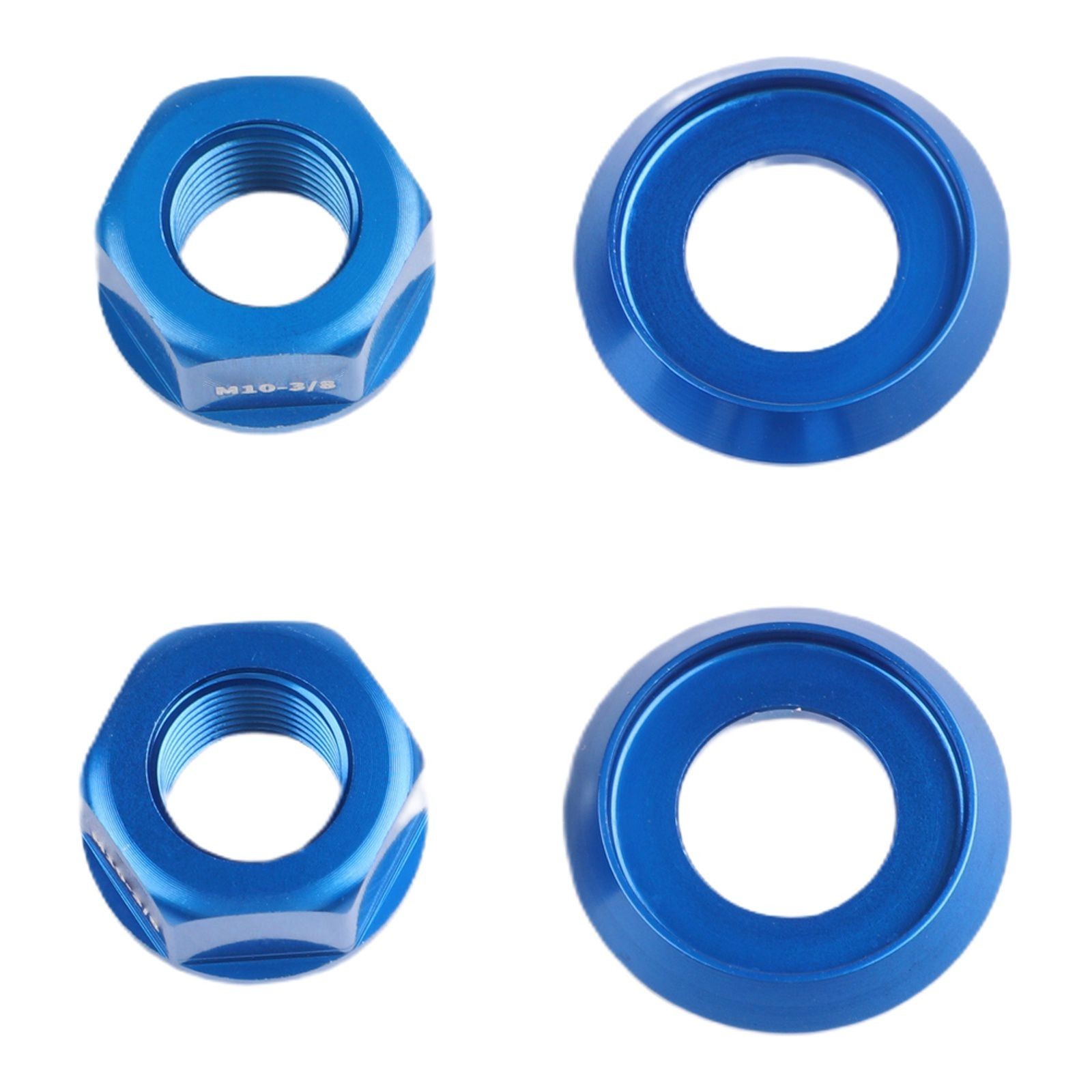Aluminum Alloy Nuts 2pcs Package 7075 Aluminum Alloy Material Easy Installation