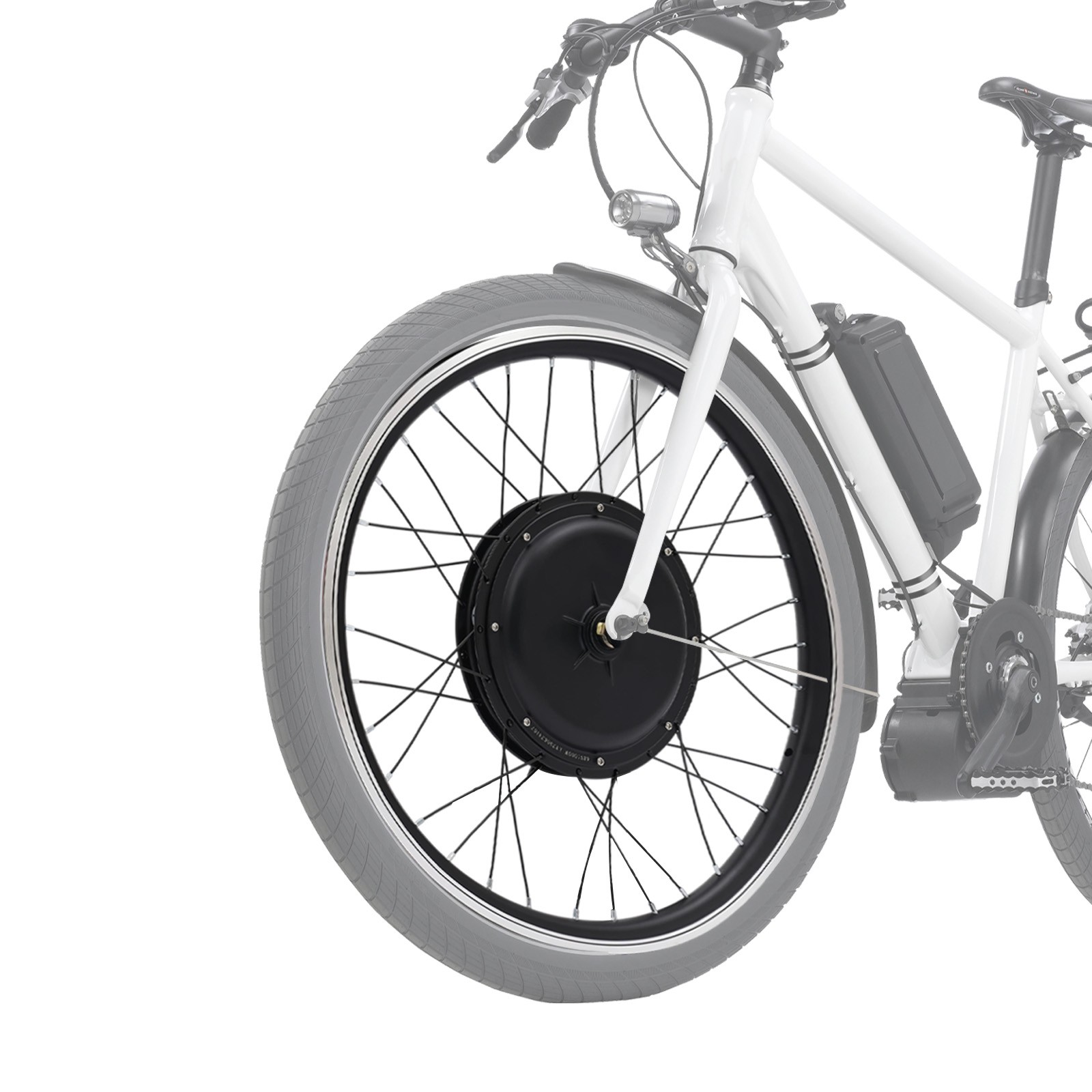 48V 1000W Electric Bike Conversion Kit 24inch Front Wheel E-Bike Conversion Kit