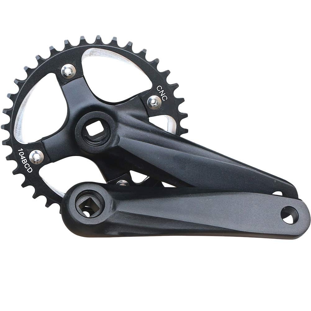 Mountain Bike Crank Arm Set 104 BCD Square Taper 152mm 165mm 170mm Crankset