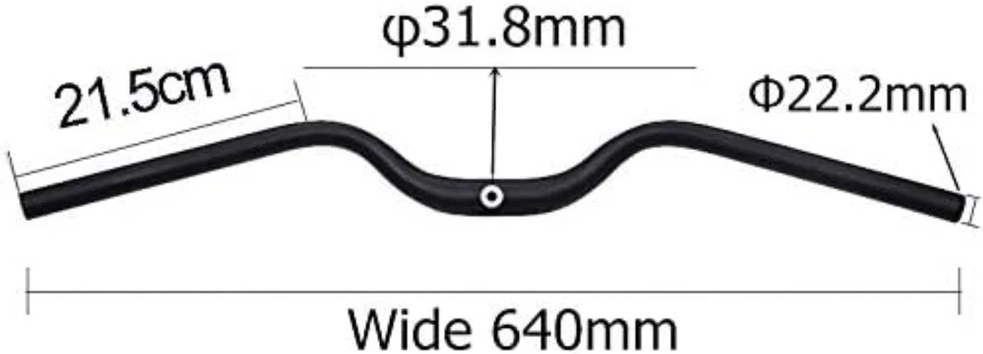 Urban Road Bike Bicycle Retro Handlebar 31.8mm Moustache Shape Wide 640mm